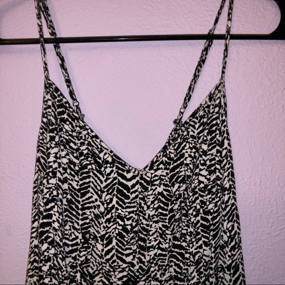 Black and White A-Line Dress M